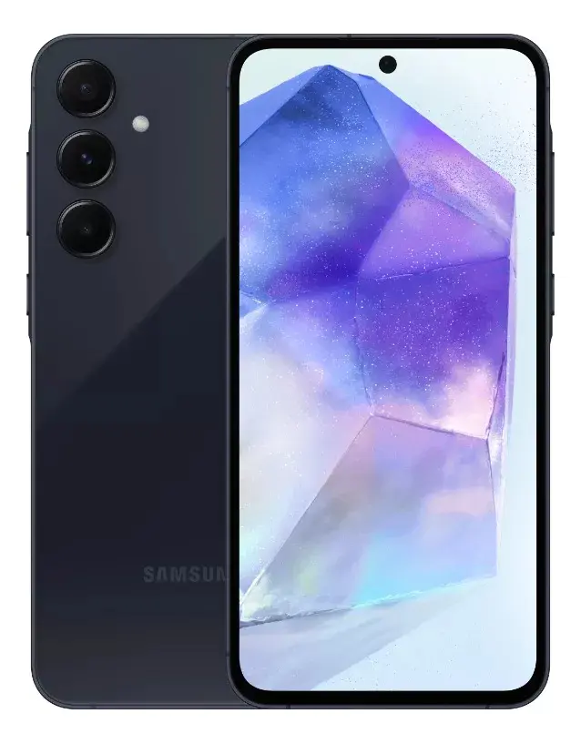 Samsung Galaxy A55 5G smartphone com câmera zoom 3x review